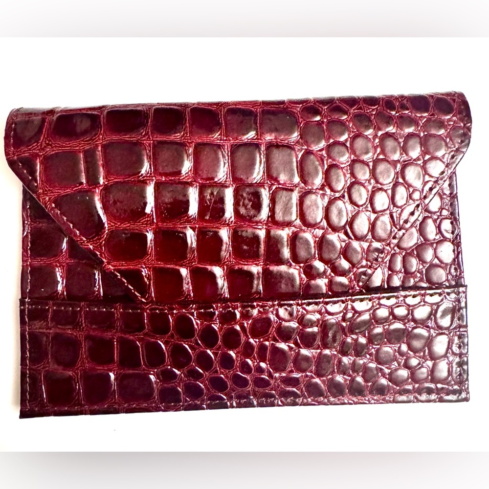 Papyrus Burgundy Crocodile faux Embossed Accessory